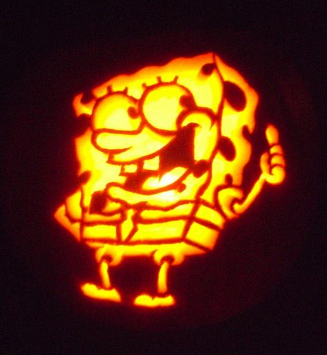 ☆ SpongeBob SquarePants  Pumpkin Carving :¦: By Lugaluda Minion Birthday Party Ideas, Spongebob Pumpkin, Yellow Birthday Party, Spongebob Face, Awesome Pumpkin Carvings, Fall Festival Decorations, Spongebob Birthday Party, Pumpkin Carving Contest, Creative Pumpkin Carving