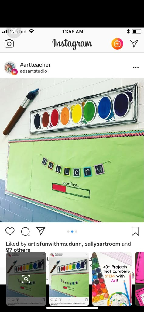 Giant Art Supply Props, Artwork Bulletin Board Display, Art Classroom Organization, Elementary Art Classroom, Art Bulletin Boards, Art Room Posters, Art Classroom Management, Classe D'art, Art Teacher Resources