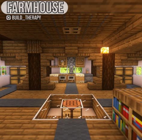 Minecraft Interior Roof Design, Minecraft Attic Ideas, Minecraft Underground Base Interior, Minecraft House Inside, Minecraft Loft, Minecraft Roof, Minecraft Furniture Ideas, Minecraft Underground, Survival Minecraft