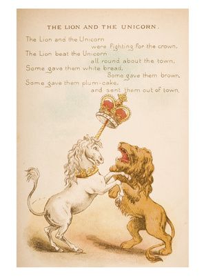 The Unicorn of Scotland is the perfect 'National Animal' for a fascinating country, rich in history and steeped in myths, legends and magic. Lion And Unicorn, Unicorn Illustration, National Animal, Unicorn Art, Lion Art, Mother Goose, The Unicorn, Nursery Rhyme, The Lion