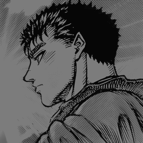 Guts Easy Drawing, Berserk Drawing, Guts Icon, Berserk Icons, Berserk Guts, Berserk Manga, 90 Anime, Drawing Easy, Easy Drawings