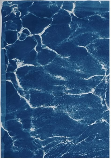 Pleasant Waters in Tulum Beach, 100x210cm Cyanotype Triptych - Art photos - KIND OF CYAN | MOM Caravaggio Paintings, Cyanotype Print, Triptych Art, Tulum Beach, Experimental Photography, History Of Photography, Art Photos, Turquoise Water, Blue Art