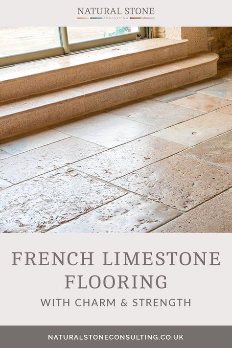 Limestone Kitchen Floor, French Limestone Flooring, French Limestone Floor, Limestone Tiles, Limestone Pavers, Foyer Flooring, Tile Options, French Limestone, Inexpensive Decor