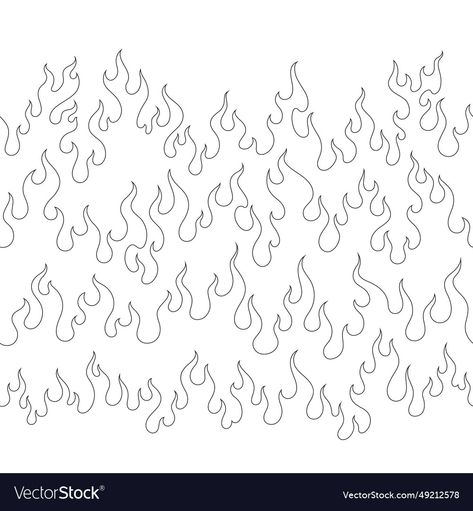 Flame Line Art, Flame Pattern, Seamless Wallpaper, Hair Wrap Scarf, Wrap Scarf, Pattern Seamless, Transparent Png, Png Images, Line Art