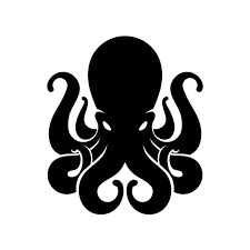 Octopus Outline, Octopus Vector, Octopus Logo, Kraken Logo, Octopus Decor, Octopus Illustration, Octopus Tattoo Design, Silhouette Tattoos, Octopus Design