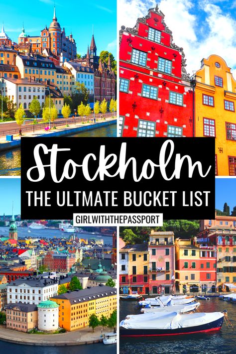 The ultimate Stockholm Sweden Bucket List Things To Do In Sweden Stockholm, Places To Visit In Stockholm, What To Do In Stockholm Sweden, What To Do In Stockholm, Things To Do In Stockholm Sweden, Stockholm Things To Do, Stockholm Activities, Stockholm Travel Guide, Stockholm Sweden Travel