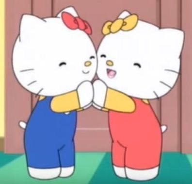 Hello Kitty And Mimi Matching Pfp, Mimmy Sanrio, Images Hello Kitty, Charmmy Kitty, Hello Kitty Characters, Kitty Drawing, Hello Kitty Drawing, Hello Kitty Cartoon, Astro Boy