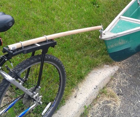 Kayak Bike Trailer, Canoe Cart, Diy Bicycle, Old Town Canoe, Fishing Cart, Bike Trailer Hitch, Kayak Cart, John Boats, Kayak Trailer