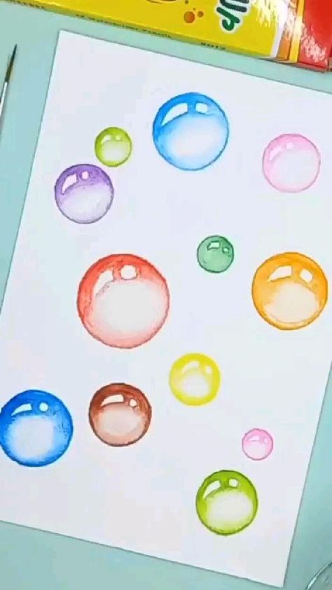 water bubble drawing in 2022 | Bubble drawing, Book art diy, Hand art kids Easy Dragon Drawings, Diy Canvas Art Easy, Bubble Drawing, Hand Art Kids, Drawing Lessons For Kids, Bubble Painting, Boho Art Drawings, Color Drawing Art, Easy Drawings For Kids