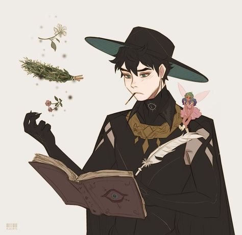 A Witch, Anime Character, A Book, A Man, Witch, Twitter, Anime