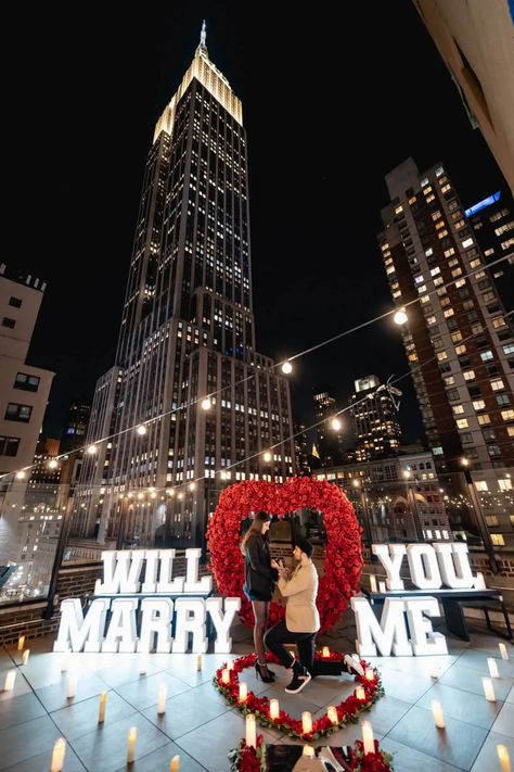 Luxury Marriage Proposal, Boujee Proposal, Proposal In New York, Proposal Ideas New York, New Years Proposal Ideas Engagement, Proposal New York, Extravagant Proposal, New York City Proposal, Nyc Proposal Ideas