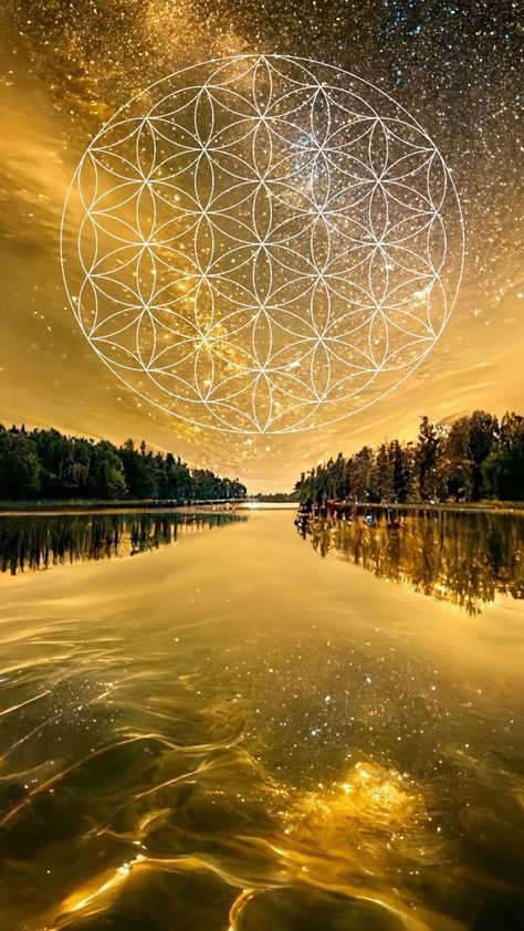 Flower Healing Room, Sacred Geometry Symbols, Sky Light, Geometry Art, Flower Of Life, Spiritual Art, Ipad Wallpaper, Art Therapy, Sacred Geometry