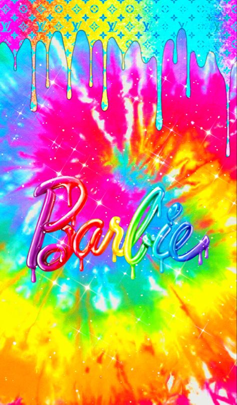 Barbie Wallpaper made by me Neon Rainbow Background, Neon Rainbow Wallpaper, Pink Rainbow Wallpaper, Barbie Wallpaper Iphone, Fringe Background, Rainbow Barbie, Vs Wallpaper, Rainbow Wallpapers, Rainbow Wallpaper Backgrounds