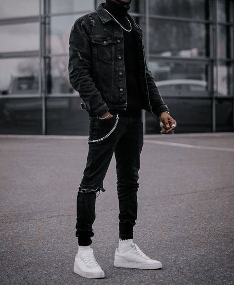 Bad Boy Outfits, Outfits For Teenage Guys, Bad Boy Style, Black Outfit Men, Hype Clothing, Trendy Boy Outfits, Mens Casual Outfits Summer, By Any Means Necessary, Stylish Men Casual