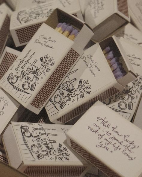 One of the many DIY things we did for our wedding and one of my fave keepsakes that sat on the bar for guests to take. Of course you know I had to order purple matches to suit the theme 🤍 Matchbooks Wedding, Custom Matchbooks, Wedding Match Boxes, Creative Wedding Favors, Personalized Matches, Diy Things, Favors Diy, Future Wedding Plans, Guest Gifts