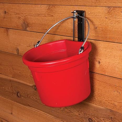 Secure Horse Bucket Holder | Enhances Stable Organization | Resistant to Playful Horses | Black Powder Coat Finish | Easy Wall Mounting Stable Organization, Mud Kitchen Ideas, Outdoor Mud Kitchen, Horses Farm, Cattle Panels, Easy Up, Stall Designs, Mud Kitchen, Water Bucket