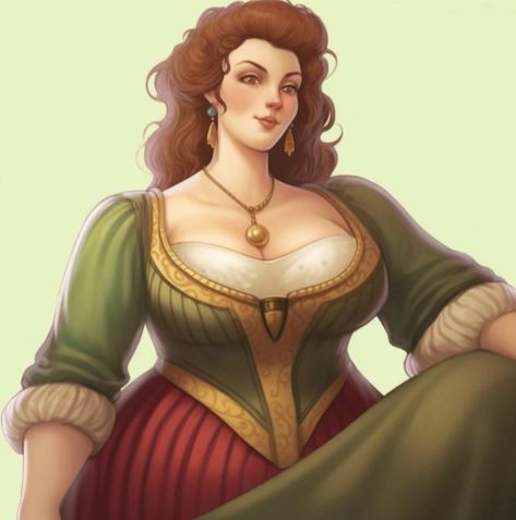 Curvy Oc Art, Fat Character, Fantasy Plus Size, Noble Woman, Blue Desert, Dragon Born, Dnd Character Art, Female Character Art, Cartoon Artwork