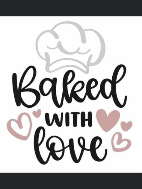 Love Logo Design, Deur Sticker, Baking Quotes, Baking Logo, Baked With Love, Grandma's Kitchen, Idee Cricut, Love Logo, Love Svg