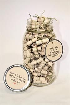 180 Message Filled 32oz Mason Jar Go ARMY Wish Jar | Etsy Ldr Gifts For Him, Ldr Gifts, 365 Jar, Bday Gifts For Him, Surprise Gifts For Him, Thoughtful Gifts For Him, Romantic Gifts For Him, Diy Gifts For Him, Relationship Gifts