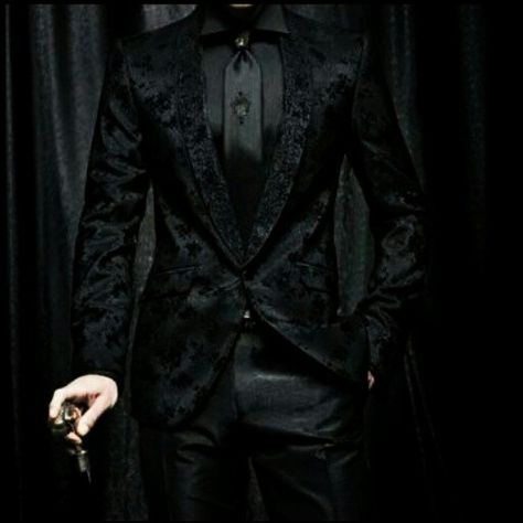 Gothic Suit, Groom Attire Black, Mens Tux, Black Velvet Suit, Dark Romantic Wedding, Mens Aesthetic, Wedding Tux, Goth Guys, Lace Suit