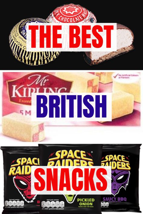 British snacks you can order in the US and try. Snack food varies from country to country, and you won't believe just how different some of the UK's snacks can be. Cheese and pickle crackers, KP Hula Hoops, Bakewell Tarts, Jaffa Cakes, Jammie Dodgers,Hobnobs? And what in the world is a Digestive? #snacks #snackfood #british #britishfood #food #chips #crisps #biscuits #shortbread Pickle Crackers, British Crisps, European Snacks, Tunnocks Tea Cakes, Bakewell Tarts, British Snacks, Jammie Dodgers, Tea Cakes Southern, Apple Tea Cake