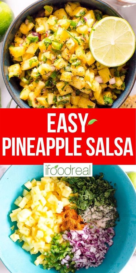 Pollo Tropical, Pineapple Salsa Recipe, Healthy Family Recipes, Healthy Nutrition Plan, Pineapple Salsa, Hawaiian Food, Healthy Family, Salsa Recipe, Healthy Appetizers