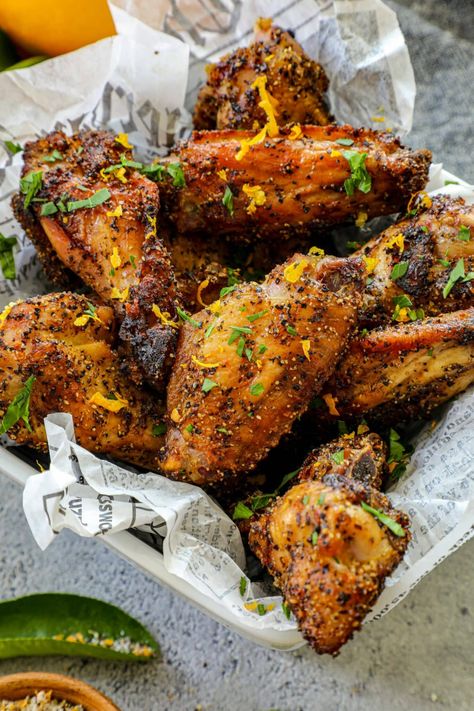 Grilled Lemon Pepper Wings Wings Recipe Grilled, Baked Lemon Pepper Wings, Grilled Lemon Pepper Chicken, Pepperoni Pizza Pasta, Lemon Pepper Chicken Wings Recipe, Grilled Chicken Wings Recipe, Pepper Chicken Wings, Lemon Pepper Chicken Wings, Grilled Lemon