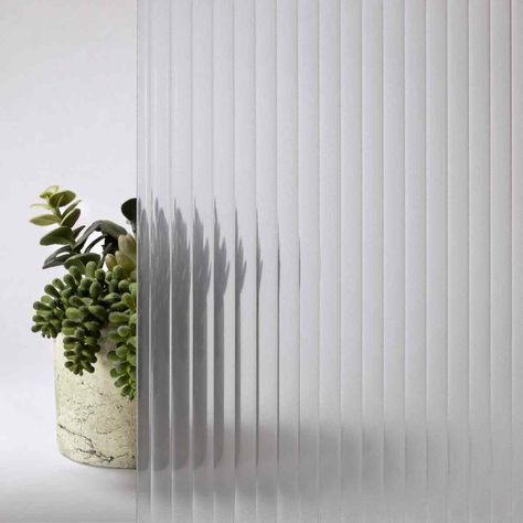 SofTones™ 1/2" Reeded - Architectural Glass Glass Texture Seamless, Reeded Glass, Fluted Glass, Architecture Model Making, Glass Facades, Flute Glass, Pattern Glass, Glass Printing, Color Effect