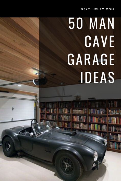 Do you know what’s even better than having a man cave? The answer is making one yourself! Gentlemen love DIY projects more than anything, and nothing is more rewarding than a manly full-scale garage renovation.Every guy needs a man cave, but residential options may be limited sometimes. #nextluxury #homedesign #homedecor #homedecorideas Man Cave Garage Ideas, Luxurious Garage, Industrial Man Cave, Man Cave Must Haves, Vintage Car Garage, Best Man Caves, Small Man Cave, Man Garage, Garage Design Interior