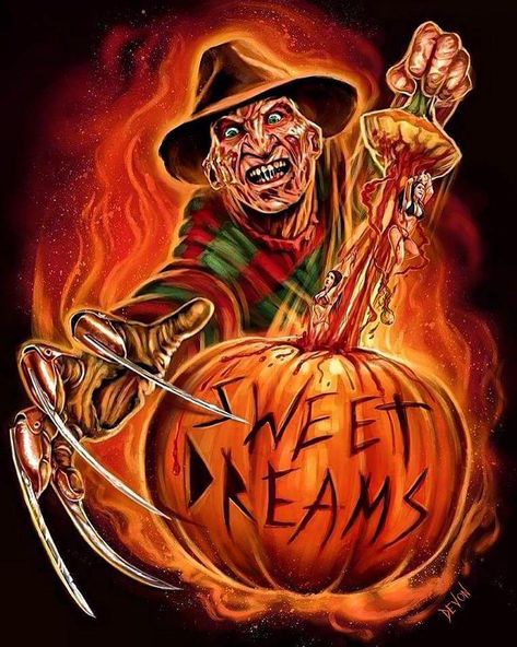 187 Likes, 3 Comments - CO-Host@KEEPING IT HORROR® (@that_horror_dude74) on Instagram: “Awesome Freddy Krueger Art @devondraws Perfect for Halloween #happyhalloween #halloween…” Freddy Krueger Pictures, Freddy Krueger Art, Boondocks Drawings, Horror Movie Icons, Horror Artwork, Film Horror, A Nightmare On Elm Street, Horror Movie Art, Horror Icons