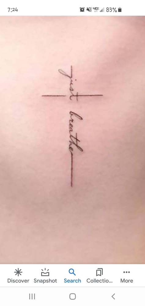 Breathe Wrist Tattoos For Women, Small Just Breathe Tattoos, Great Is Thy Faithfulness Tattoo, Be Still Tattoos For Women, Just Breathe Tattoos, Be Strong Tattoo Woman, Breathe Tattoos For Women, Breathe Tattoos For Women Small Symbol, Breathe Tattoos With Cross