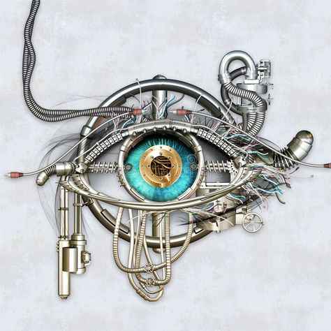 Steampunk Art Drawing, Steampunk Eye, Inexpensive Decor, Mechanical Art, Steampunk Art, A Level Art, Photography Pictures, Eye Art, Inspirational Wall Art