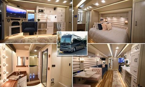 You can rent tour buses used by Taylor Swift and Cher from $2k a night Bus Tour, Tour Bus Bathroom, Tour Bus Interior, Celebrity Tour Bus Interior, Luxury Tour Bus Interior, Tour Bus Aesthetic, Tour Bus Interior Band, Tour Bus, Luxury Tour Bus