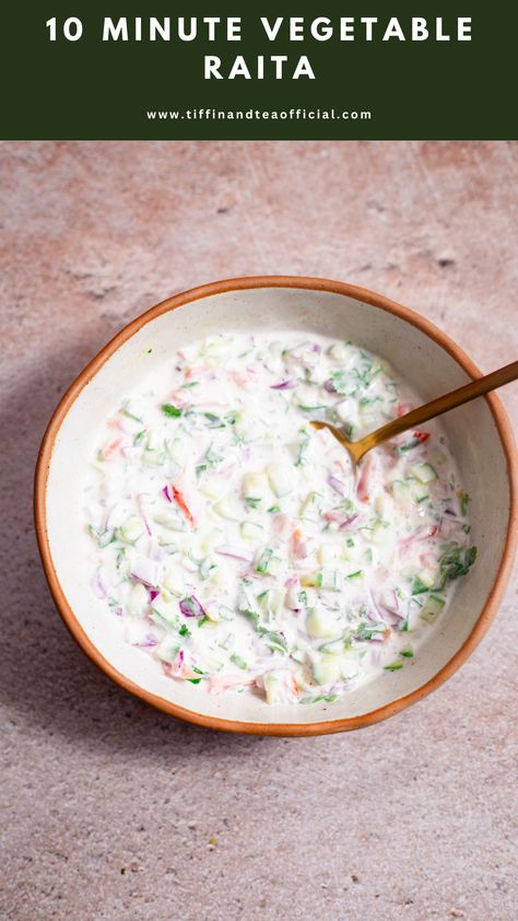 Raita in a bowl South Asian Food, Chicken Tikka Biryani, Mint Raita, Friends Kitchen, Eid Recipes, Raita Recipe, Food Basics, Starter Recipes, Eid Food