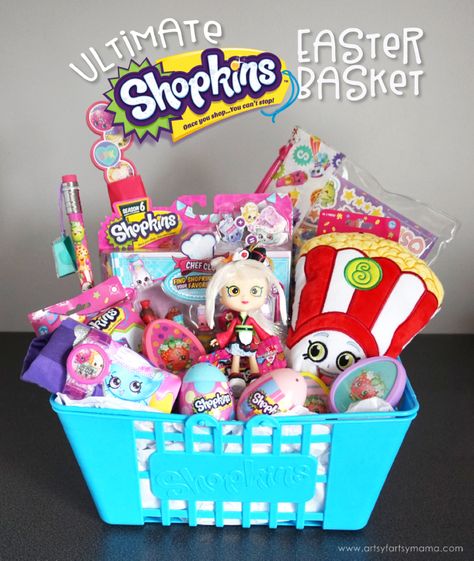 Surprise a Shopkins fan with the Ultimate Shopkins Easter Basket overflowing with their tiny favorites! Easter Basket Themes, Creative Diy Gifts, Lamb Decorations, Baby Doll Accessories, Hand Crochet Baby Blanket, Easter Crafts Diy, Fun Kids Food, Easter Crafts For Kids, Lol Dolls