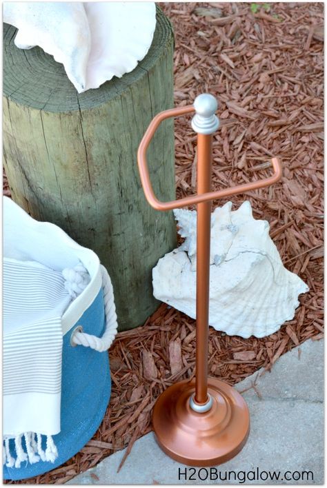 Finished DIY Copper Toilet Paper Holder picture Goddess Bathroom, Simple Home Improvements, Copper Toilet, Easy Home Improvements, Updating A Kitchen, Diy Toilet Paper Holder, Copper Light Fixture, Toilet Paper Stand, Diy Copper