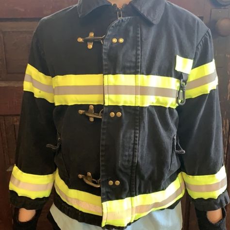 Fire Fighter Outfit, Fireman Jacket Fashion, Fireman Clasp Jacket, Fireman Jacket, Firefighter Outfit, Firefighter Jacket, Wildland Firefighter Gear, Fire Logo, Match Me