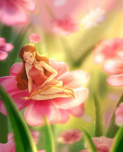 Rosetta Fanart, Silvermist Fairy Fanart, Pixie Hollow Rosetta, Rosetta Fairy Fanart, Tinkerbell And Terence Fanart, Rosetta Fairy, Tinkerbell Fanart Fairies, Animated Disney Characters, Disney Fairies Pixie Hollow