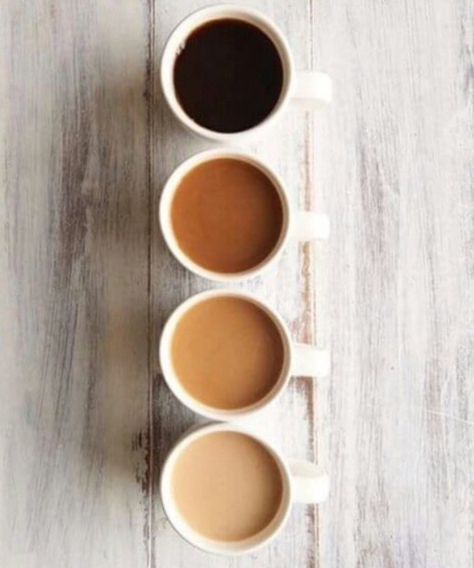 shades of coffee/ or shades of tea..we could play round the idea that there's something for everyone? unless not styled enough? Milk And Sugar, Cups Of Coffee, Coffee Photography, 背景 シンプル, Coffee Is Life, But First Coffee, Coffee Cafe, Coffee Love, Coffee Quotes