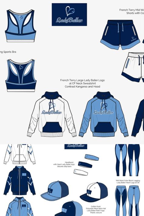 Activewear apparel design for Womens Basketball brand, Lady Baller #cad #activewear #activeweardesigner Women Sportswear Outfits, Active Wear Logo, Sportswear Fashion Illustration, Active Wear Fashion Illustration, Active Wear Fashion, Womens Athleisure, Sports Fashion Design, Sportswear Outfits, Jumper Designs