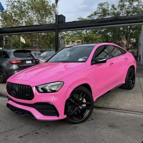 Pink Benz Car, Mercedes Pink Aesthetic, Pink Benz Truck, Pink Mercedes Benz Aesthetic, Pink Bmw Aesthetic, Pink Benz, Pink Mercedes Benz, Pink Mercedes, Pink Bmw