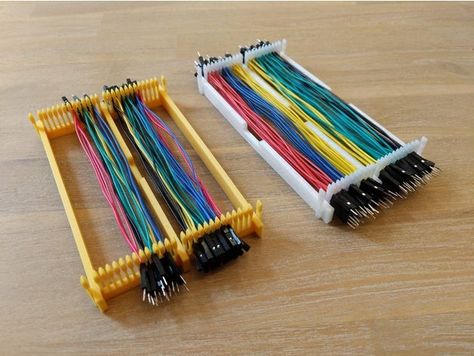 Dupont Cable Organizer Customizable by urish - Thingiverse Cool 3d Prints, Useful 3d Prints, Science Gadgets, 3d Printing Business, 3d Printer Designs, 3d Printing Diy, Wood Art Projects, 3d Printer Projects, 3d Printed Objects