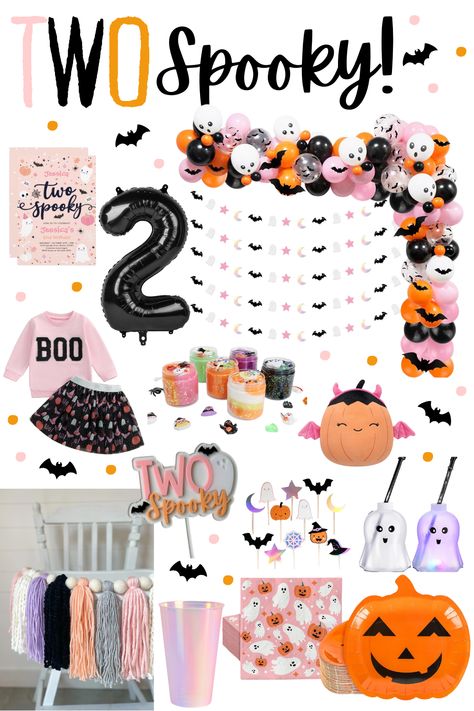 Two Spooky Girl Birthday Inspiration Second Birthday Theme, Two Birthday Party, Two Spooky, Survival Kit Gifts, Two Birthday, Survival Kit For Teachers, Teacher Survival, October Baby