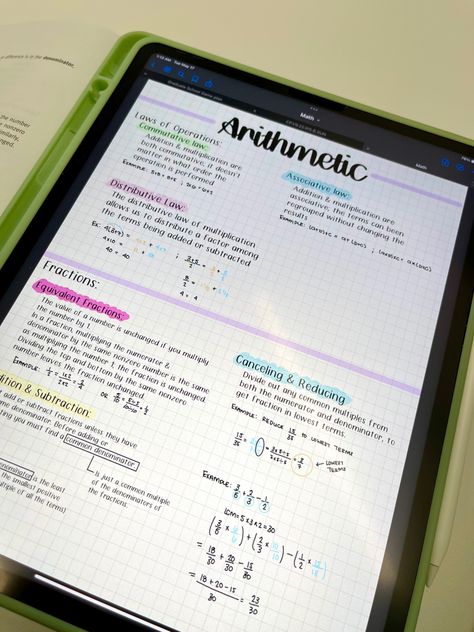 Goodnotes Notes Ideas Maths, Digital Math Notes, Notes Ideas Goodnotes, Math Goodnotes, Goodnotes Math Notes, Goodnotes Notes Template, Ipad Notetaking, Goodnotes Notes Ideas, Goodnotes Notes