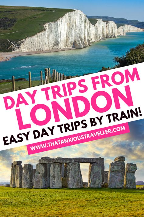 Looking for epic, yet simple, day trips from London by train? Look no further: here's 27 amazing day trips from London you'll love - and they couldn't be easier! See the best of England and beyond, including Brighton, Stonehenge, Oxford, Windsor Castle, Bath, Bristol, and the Cotswolds - plus trips to Wales, Paris, Brussels and Lille! It's everything you need for stress-free London day trips and UK staycations! #London #England #LondonTravel #EnglandTravel London Day Trips, London England Travel, Day Trips From London, United Kingdom Travel, Visiting England, Europe Travel Guide, Visit London, Amazing Day, Europe Travel Tips