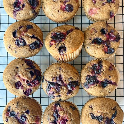 Buckwheat Flour Recipes, Buckwheat Muffins, Chickpea Brownies, Buckwheat Recipes, Banana Blueberry Muffins, Candida Diet Recipes, Berry Muffins, Gluten Free Muffins, Banana Blueberry