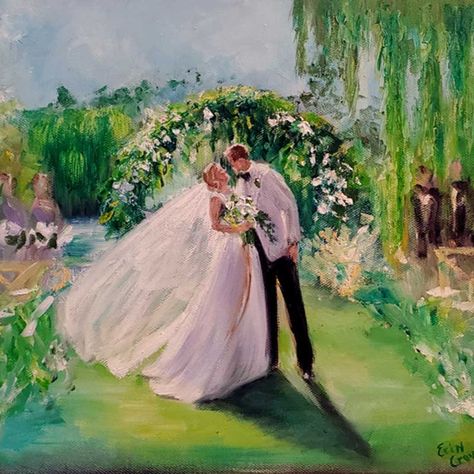 Artist Erin Crowley painting live at your wedding or event Wedding Couple Painting, Abstract Wedding Painting, Wedding Painting Ideas, Live Wedding Painting, Wedding Art Painting, Couple Painting, Wedding Painting, Live Painting, Wedding Art