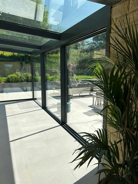 Glass Box Extensions Glass Box Extension, Glass Extension, Ral Colours, Tailored Design, Glass Boxes, Patio Area, Modern Glass, Open Up, Glass Wall