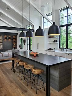 Modern farmhouse sanctuary in Colorado inspired by the great outdoors Flagstaff House, Absolute Black Granite, Large Fire Pit, In Ground Spa, Island Countertops, Cabin Kitchens, Family Of Five, Beautiful Outdoor Spaces, Colorado Homes