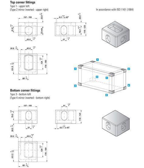 SEC - INFO - Container corner castings Shipping Container Dimensions, Shipping Container Design, Detail Drawing, Container Dimensions, Shipping Container Home Designs, Steel Frame House, Container Office, Classic Furniture Design, Shipping Container House Plans